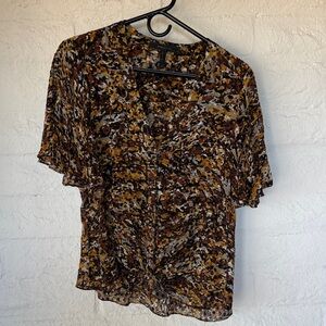 BCBG MaxAzria Small Women's Multicolor Printed Top